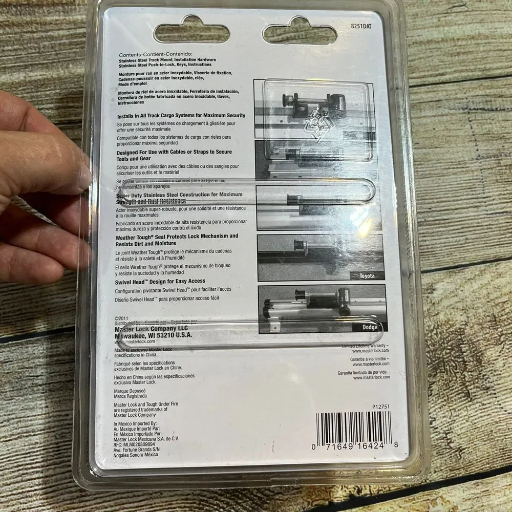 Master Lock 8251DAT Truck Bed Security Lock - Locking Tie‎ Down Contractor Grade